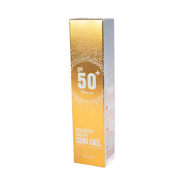 Освежающий солнцезащитный крем Deoproce Hyaluronic Cooling Sun Gel SPF 50+ PA+++ 2900 Beauty buyer shop, отдел косметики и парфюмерии