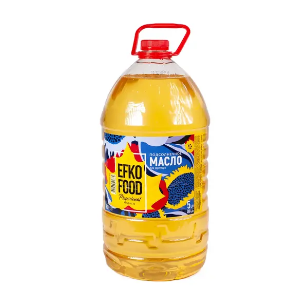 Подсолнечное масло Efko Food 5 л 4800 HoReCa, магазин товаров для кафе и ресторанов