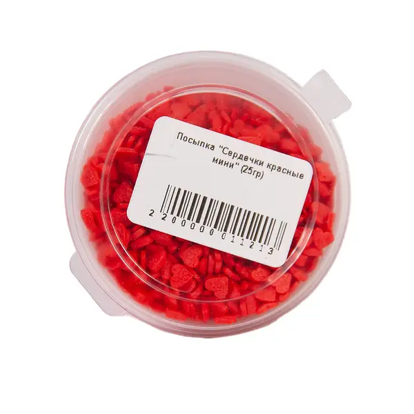 Посыпка "Сердечки красные мини" 25 гр 150 Asdecor, магазин товаров для кондитеров