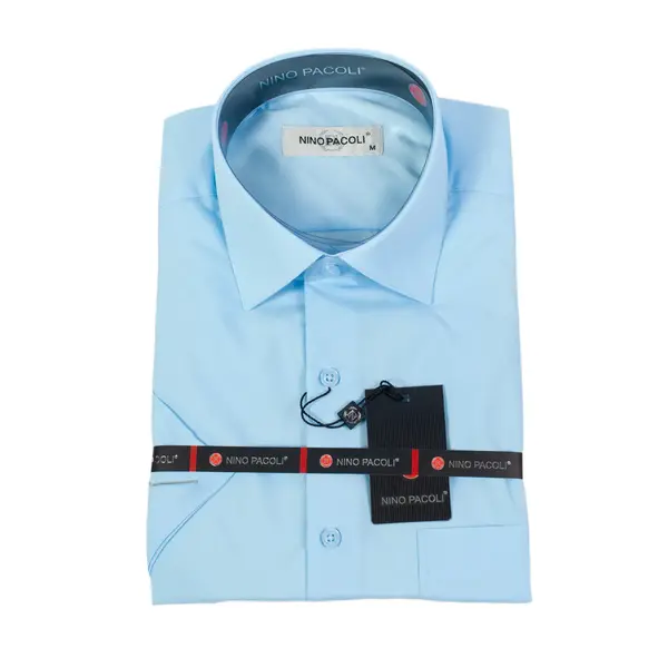 Рубашка мужская Bost классический голубой 15000 Bost, ​сеть магазинов мужской одежды