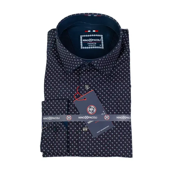 Рубашка мужская Nino Pacoli  с принтом 15000 Bost, ​сеть магазинов мужской одежды