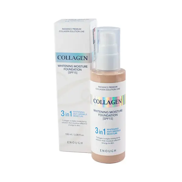 Увлажняющий тональный крем с коллагеном Enough Collagen Moisture Foundation SPF 15 в оттенке № 13 2750 Beauty buyer shop, отдел косметики и парфюмерии