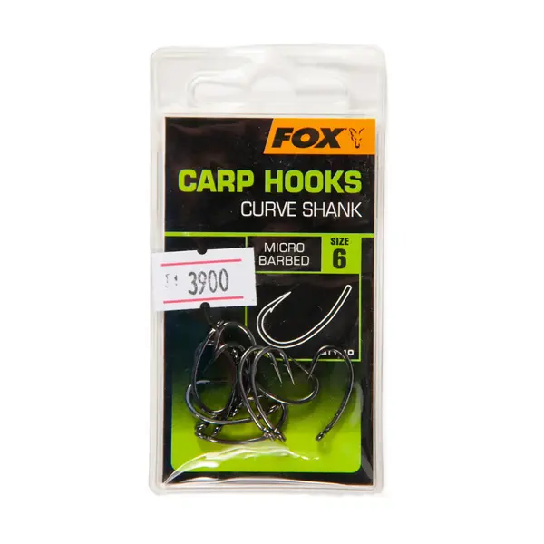 Крючки Fox Curve Shank 6 3900 Рыбак, ​рыболовный магазин