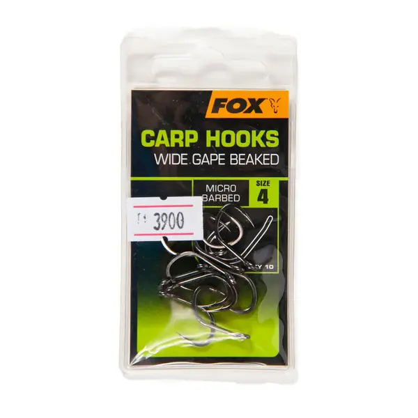 Крючки Fox Wide Gape Breaked 4 3900 Рыбак, ​рыболовный магазин