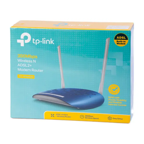 Модем TP-Link TD-W8960N, ADSL, Беспроводной 19300 Alpha Power, ​центр продажи и ремонта ноутбуков и компьютеров