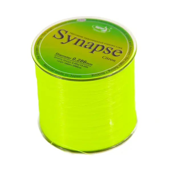 Рыболовная леска Katran Synapse Citron 0.286 мм желтая 6800 Рыбак, ​рыболовный магазин