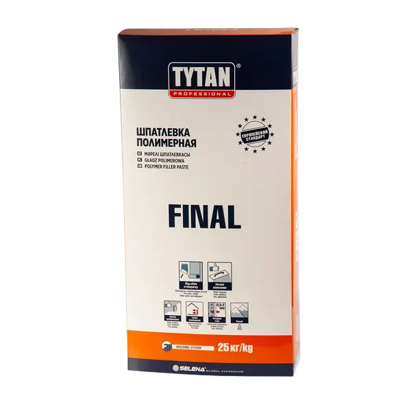 Шпатлевка полимерная финишная TYTAN FINAL 5250 СтройЦентр.Kz, ​магазин