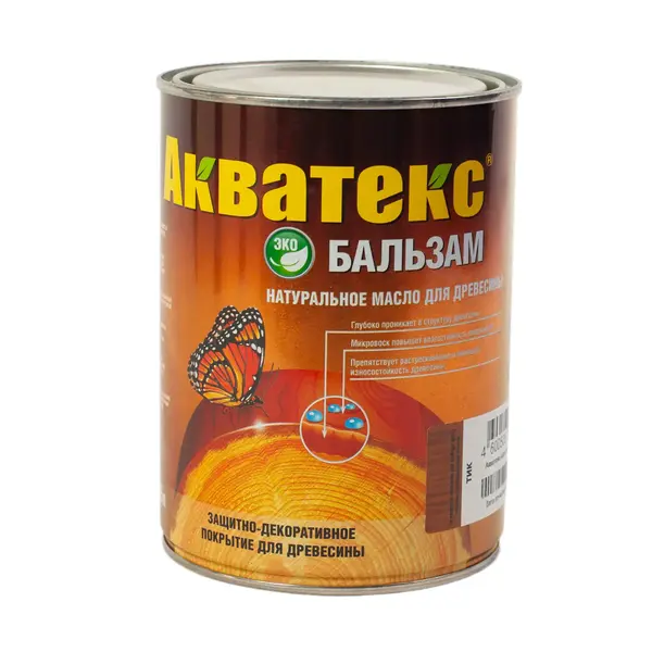 Бальзам-масло для древесины Акватекс 0,75кг 6000 Русский лес, ​компания