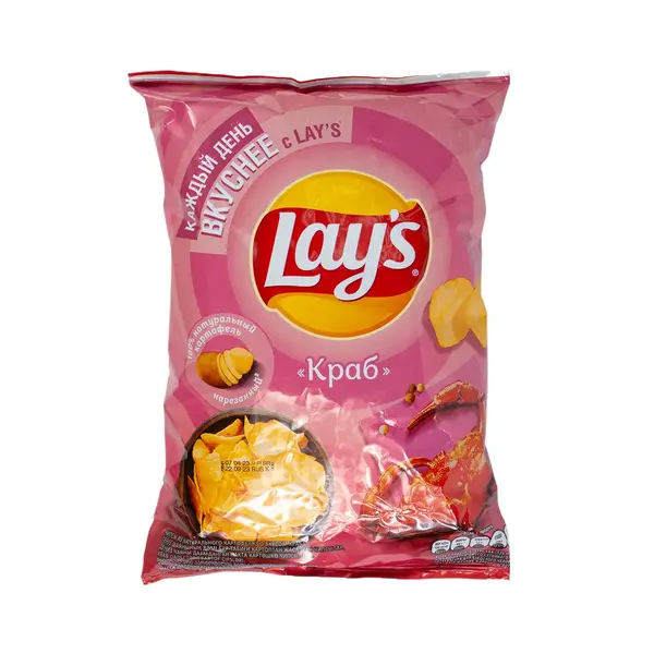 Чипсы картофельные Lay's Краб 150 гр 645 Абрикос, магазин продуктов, Сарыарка 8/4