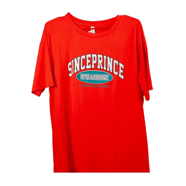 Футболка Sinceprince стандартного размера красного цвета 7490 Garazh, магазин одежды