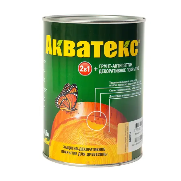 Грунт-антисептик Акватекс 0,8 л 2700 Русский лес, ​компания