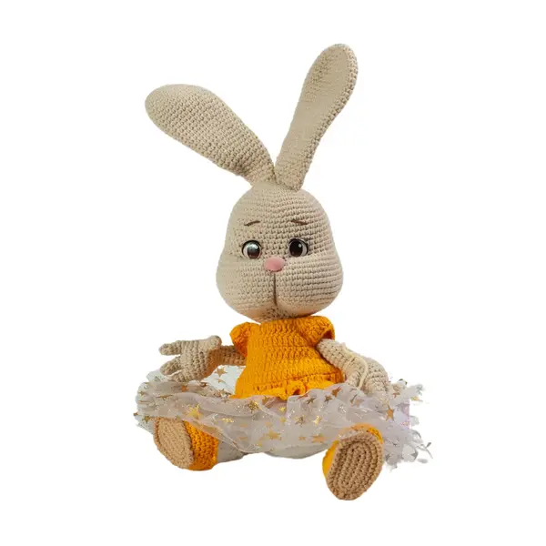 Игрушка ручной работы "Зайка" 4500 Игрушкин мир, мягкие игрушки ручной работы