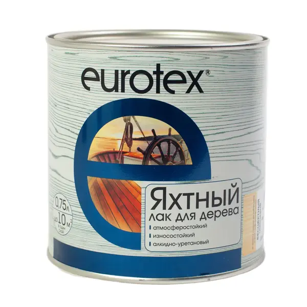Лак яхтный EUROTEX глянцевый 2 кг 8300 Русский лес, ​компания