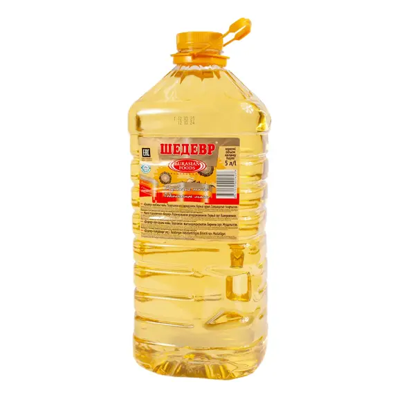 Масло Шедевр подсолнечное рафинированное 5 л 4542 Абрикос, магазин продуктов, Сарыарка 8/4