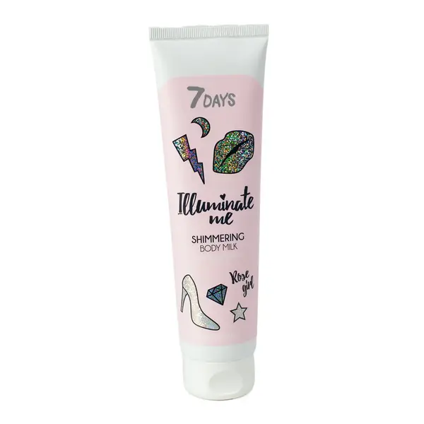 Мерцающее молочко для тела Rose Girl 7Days 150 мл 2200 Pinky, магазин косметики