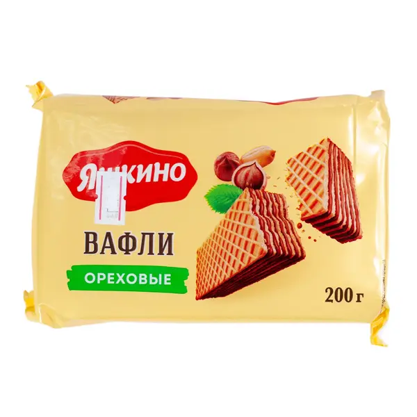 Вафли Яшкино ореховые 200 гр 0 