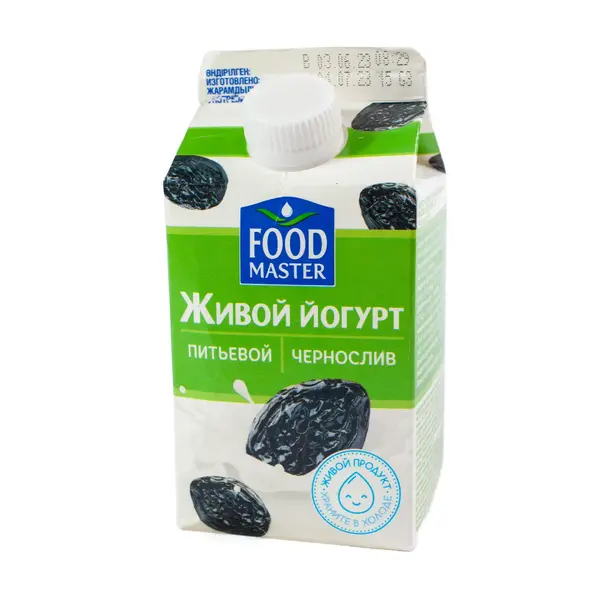 Йогурт питьевой Food Master Живой чернослив 1% 280 гр 0 