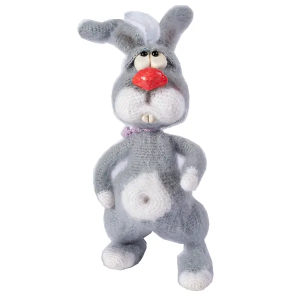 Игрушка ручной работы "Заяц романтик" 8000 Lora_toys, мягкие игрушки ручной работы