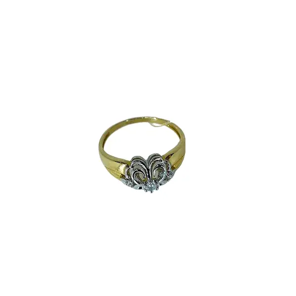 Кольцо золотое с бриллиантами 19 размера 245200 Золотая рыбка, ​ювелирный салон