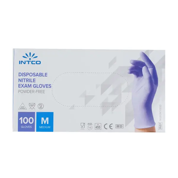 Медицинские перчатки M Нестерильные 100 шт/50пар INTCO 2500 Импульс, ​магазин расходных материалов