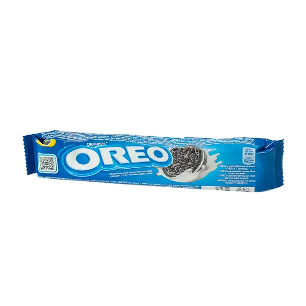 Печенье Oreo с какао и начинкой ванильного вкуса 154 гр 995 Абрикос, магазин продуктов, Сарыарка 8/4