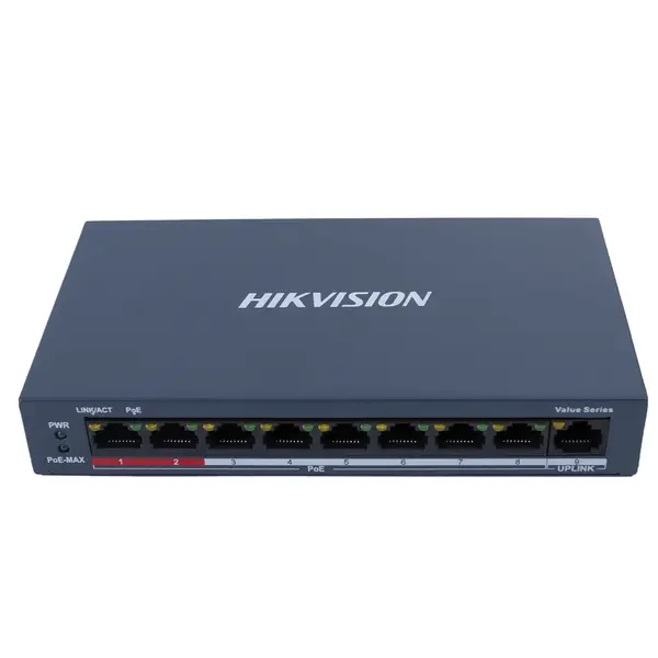 PoE-коммутатор Hikvision DS-3E0109P-E/M 27600 Pixel, компьютерный центр