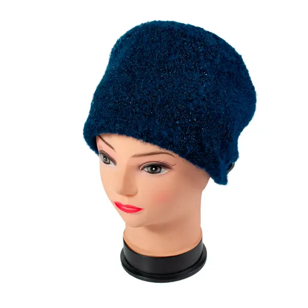Шапка-кубанка Мила из буклированного трикотажа 11500 Hat & Cap,бутик головных уборов