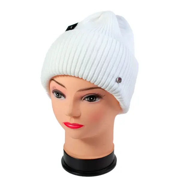 Шапка женская Berkle белого цвета 7500 Hat & Cap,бутик головных уборов
