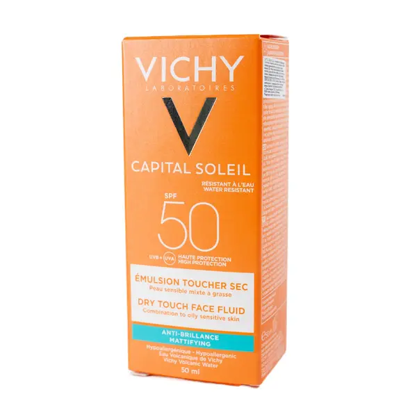 VICHY Capital Soleil эмульсия солнцезащитная матирующая для нормальной, комбинированной и жирной кожи лица SPF50+ 50 мл 10750 