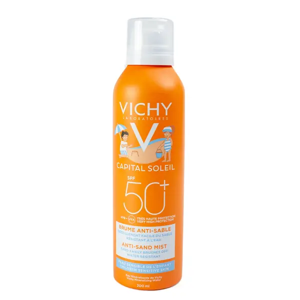 VICHY Capital Soleil спрей для детей солнцезащитный Анти-песок SPF50+ 200 мл 12650 