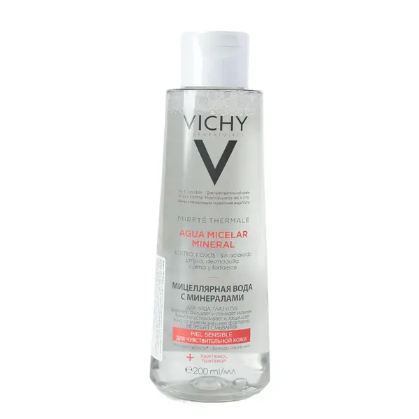 VICHY PURETE THERMALE Мицелярная вода с минералами для чувствительной кожи 200 мл 0 