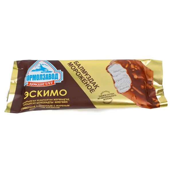 Эскимо сливочное в шоколадной глазури с орехами 415 Гормолзавод, ​молочный павильон