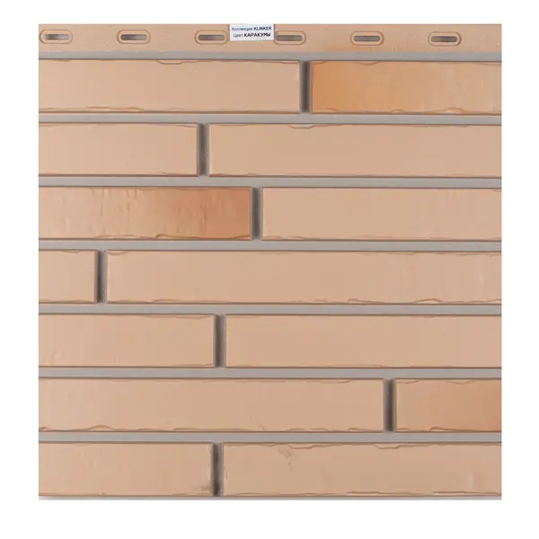 Фасадная панель Docke коллекция Klinker цвет Каракумы 1 м² 10750 База Восток Строй, ​компания строительных материалов