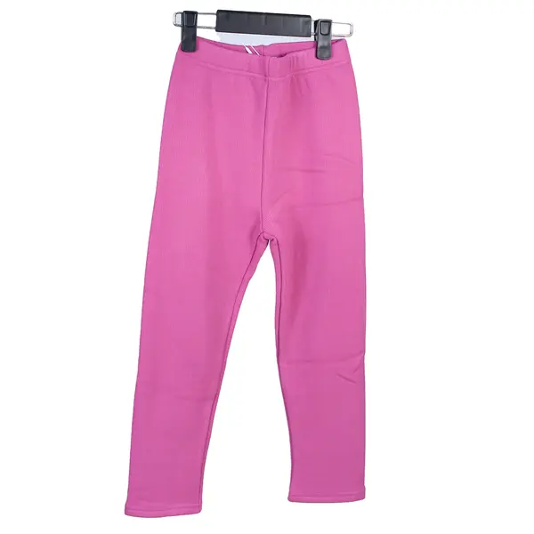 Лосины на девочку на флисе розового цвета 4150 Bopetime, отдел детской одежды