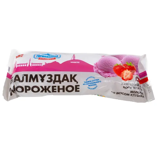 Мороженое со вкусом клубники 450 гр 900 Гормолзавод, ​молочный павильон