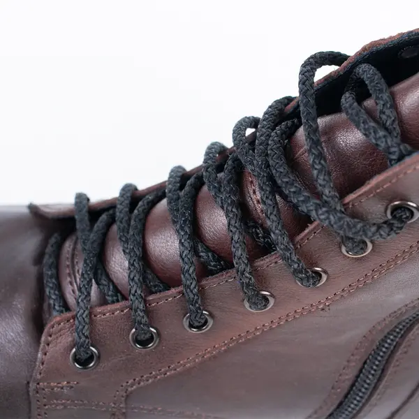Ботинки мужские коричневого цвета со шнуровкой Saad collection 33000 Zshoes, ​бутик обуви