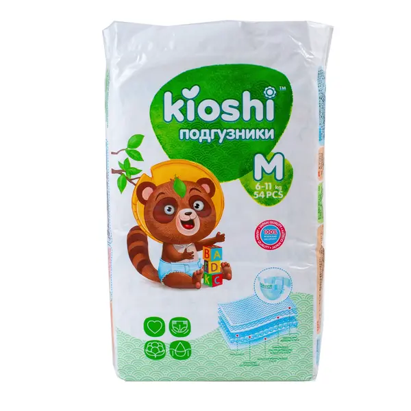 Kioshi Подгузники-трусики М 54 6-11кг 7100 Kinder (магазин детских товаров)