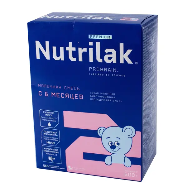 Нутрилак  (Nutrilak) Premium 2 смесь молоч. сух.адаптир.послед. 600 г 3710 Kinder (магазин детских товаров)