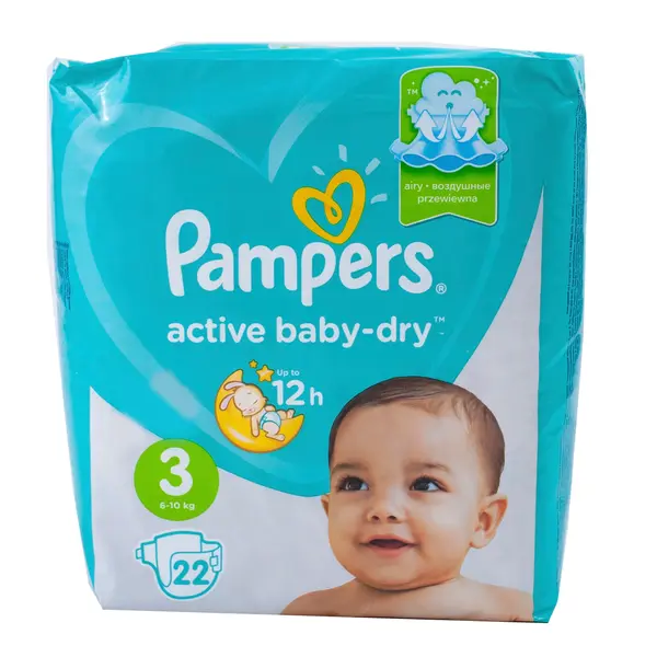 PAMPERS Activ Baby dry подгузники 3 22 шт 3450 Kinder (магазин детских товаров)