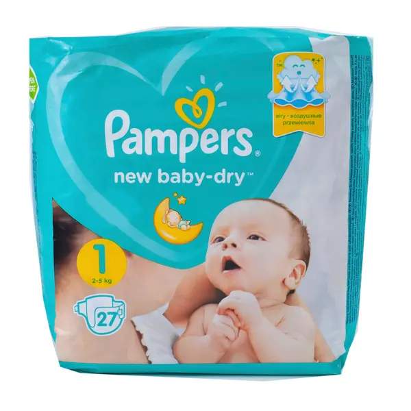 PAMPERS New Baby dry NB 1 27 шт 2520 Kinder (магазин детских товаров)