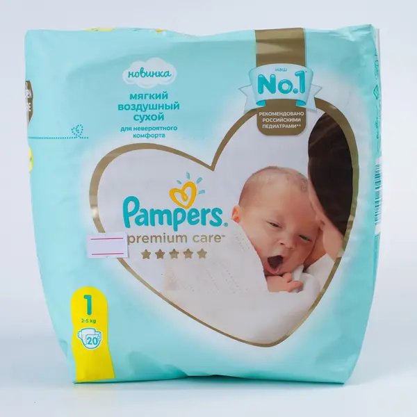 PAMPERS Подгузники Premium Care Newbon 1 20 шт 2000 Kinder (магазин детских товаров)