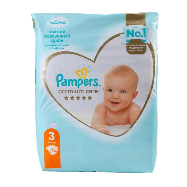 PAMPERS Premium Care Midi подгузники 3 74 шт 9555 Kinder (магазин детских товаров)