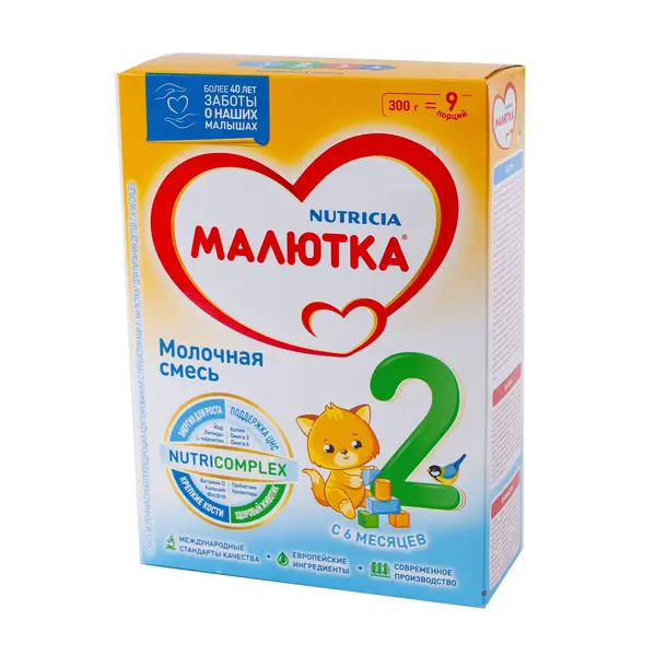 Детская сухая молочная смесь Малютка 2 300 гр 2240 Kinder (магазин детских товаров)