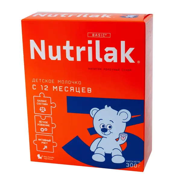 Детское сухое молочко Nutrilak 3 300 гр 1835 Kinder (магазин детских товаров)