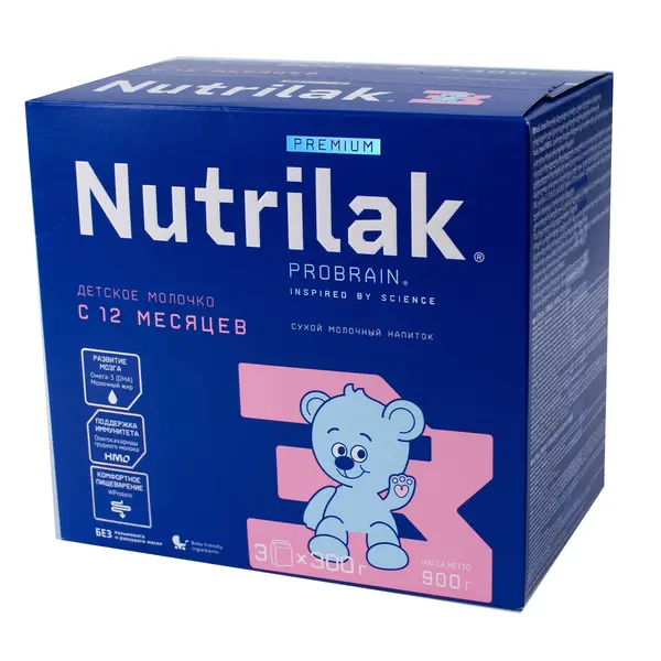 Детское сухое молочко Nutrilak Premium 3 900 гр 5975 Kinder (магазин детских товаров)