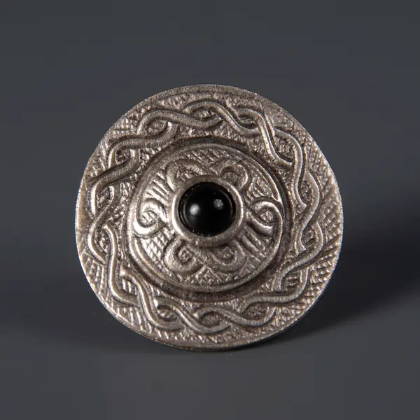 Кольцо "Tomiris collection" круглое с черным камнем 4000 Tomiris collection, отдел украшений в этническом стиле