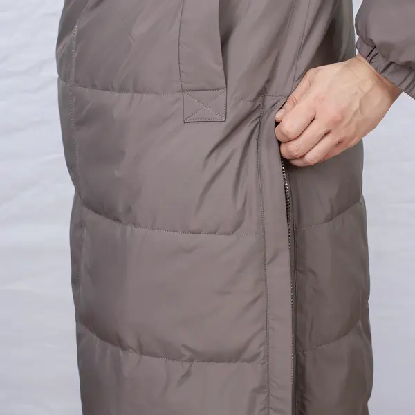 Куртка женская удлиненная коричневого цвета 105000 LeMaR store, бутик женской верхней одежды