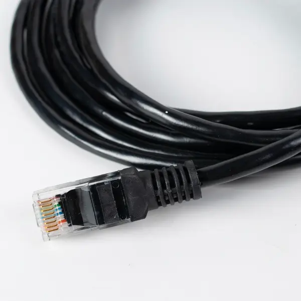 Патч-корд Cablexpert PP12-2M/B;, черный Cable Patch cord UTP 5e-Cat 2 м 500 Pixel, компьютерный центр