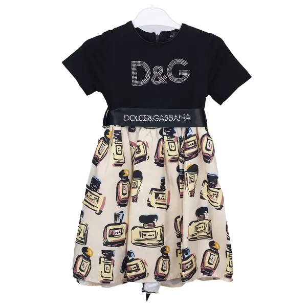 Платье D&G с поясом и принтом 10700 AliShka kids, ​магазин детской одежды