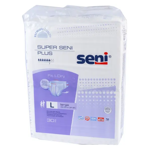 Подгузники для взрослых Seni Super Plus L 30 шт 23345 Анелия, аптека